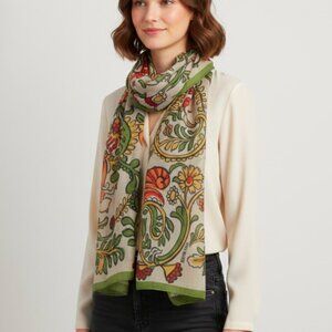 Heading Forest Scarf Cotton Blend Long Rectangle Wrap